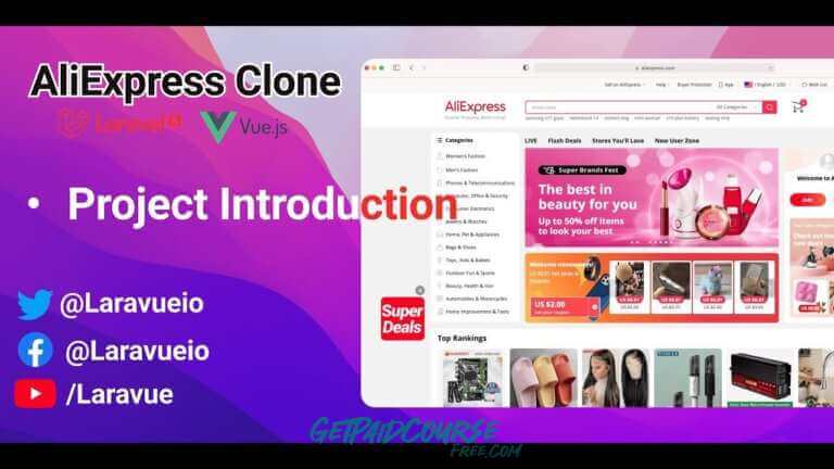 Udemy Create Aliexpress Clone Using Vue Js and Laravel